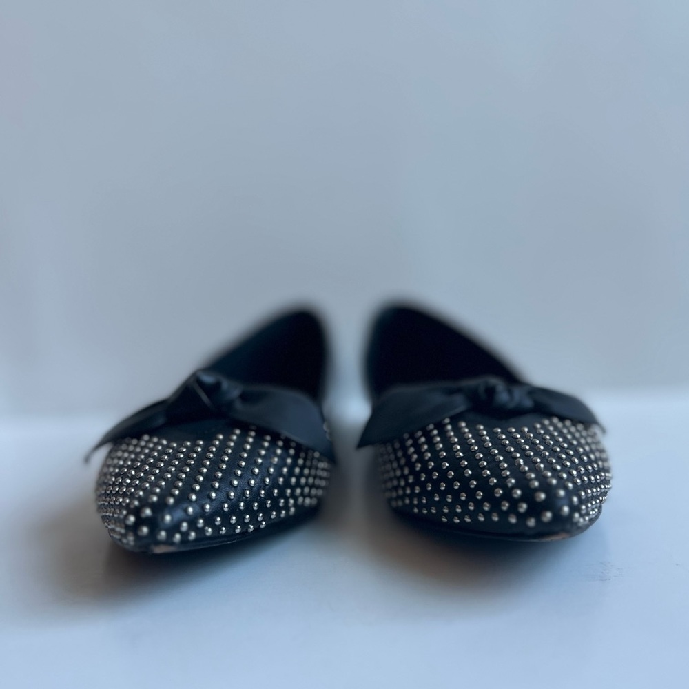 Sandro | studded bow flat - Picture 7 of 9